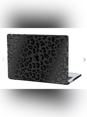Velvet Caviar Black Leopard Print Laptop Case